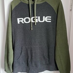 Rogue Green and Gray Raglan Hoodie